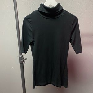 Black turtleneck shirt